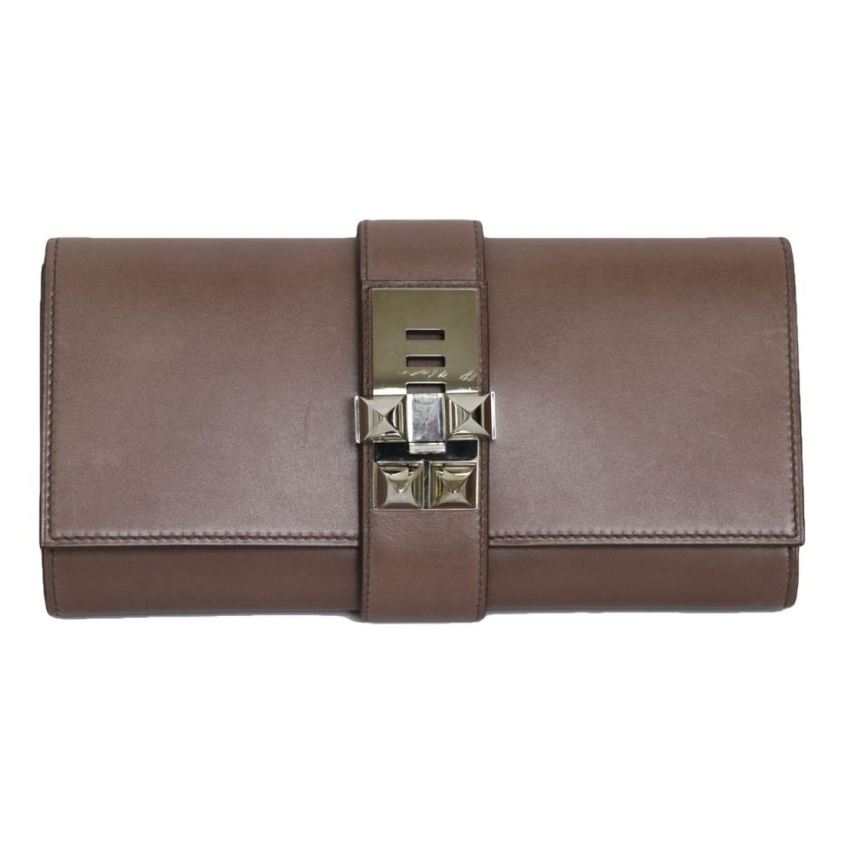 Médor leather clutch bag