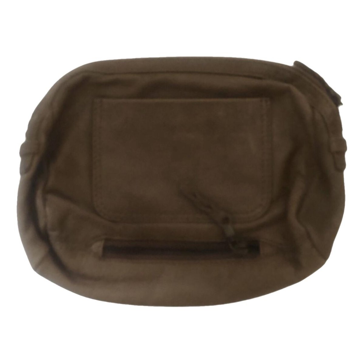 Leather clutch bag