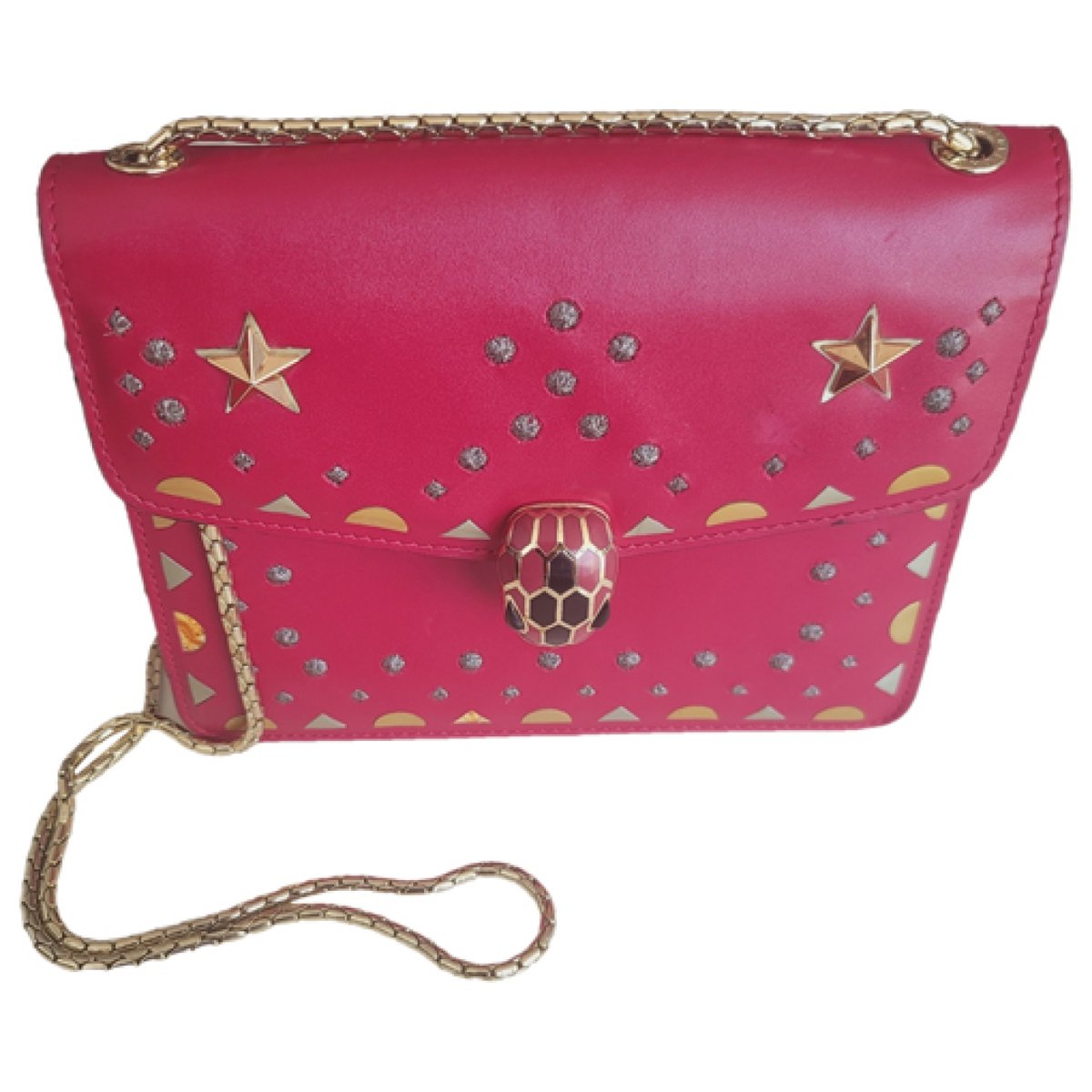 Serpenti leather handbag