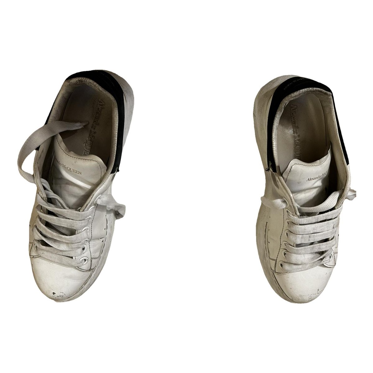 Oversize leather trainers