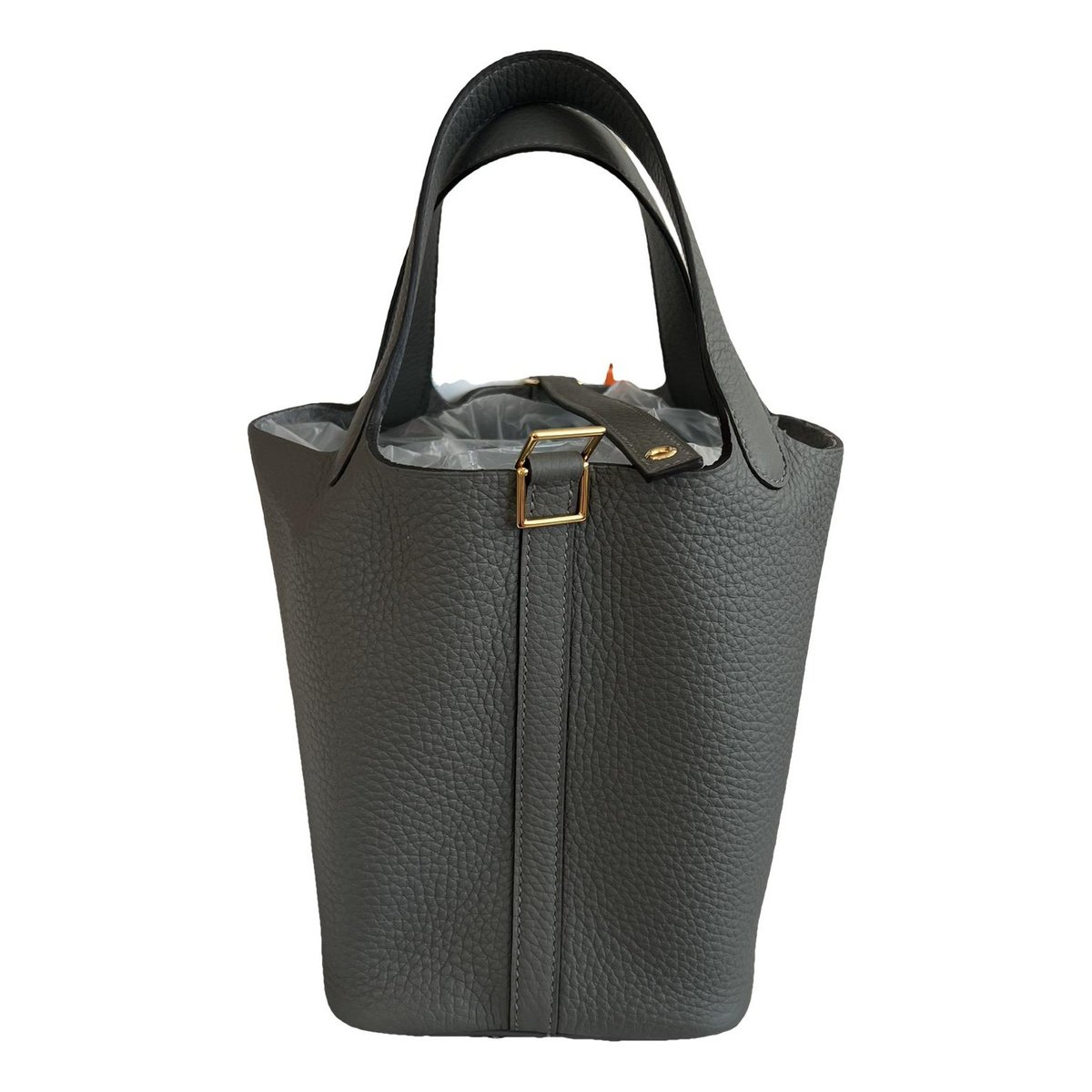 Picotin leather tote