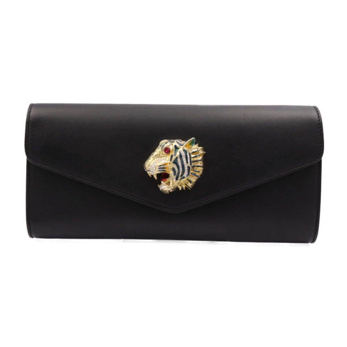 Broadway leather clutch bag