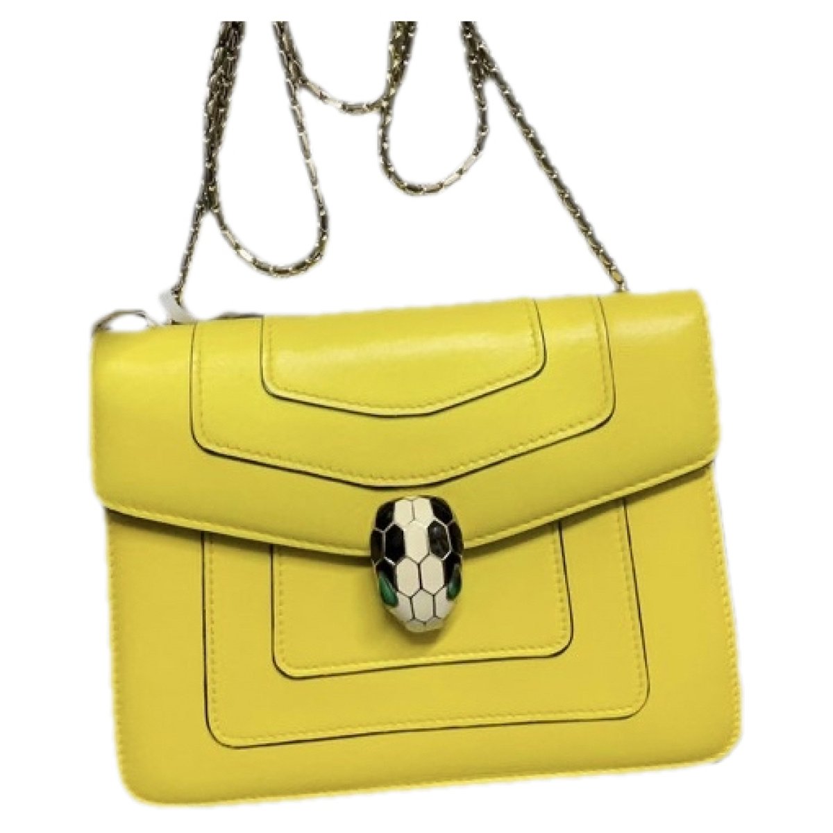 Serpenti leather handbag