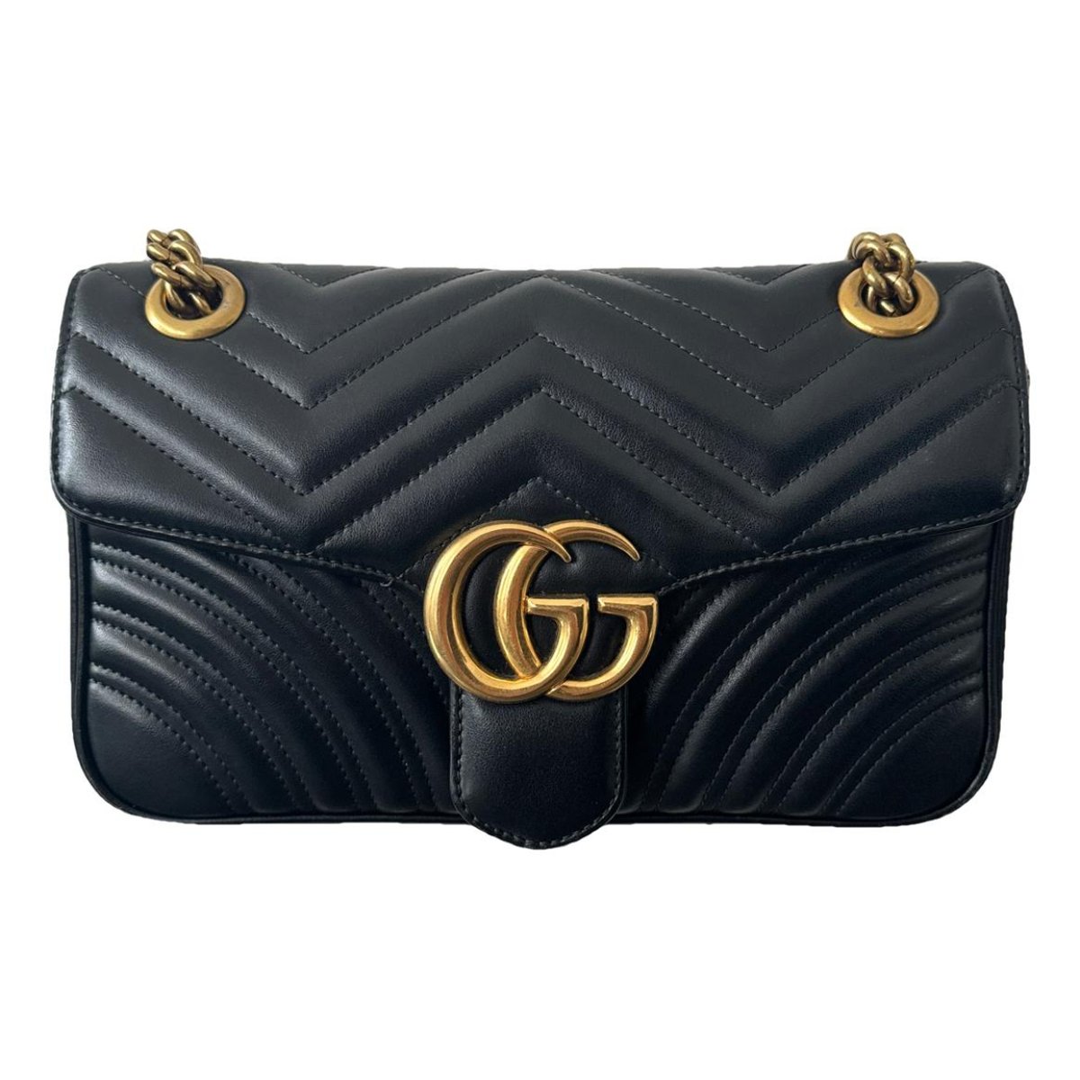 GG Marmont Flap leather crossbody bag