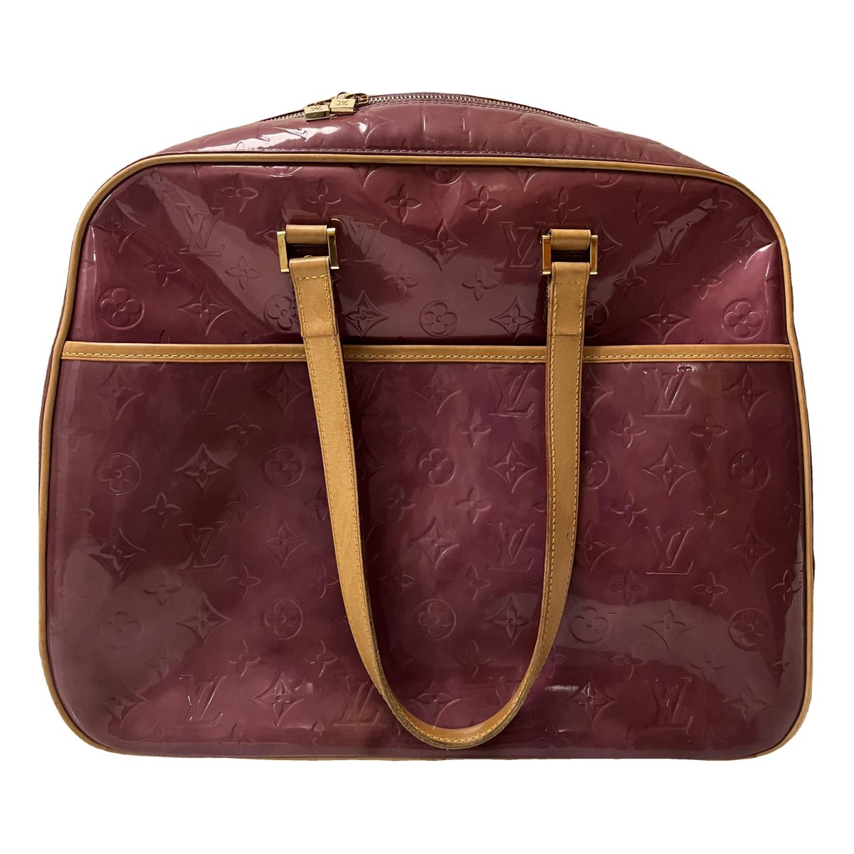 Sutton patent leather handbag