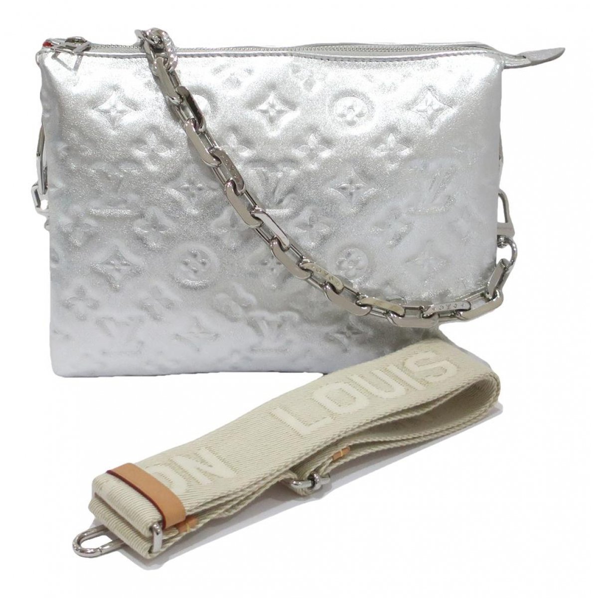 Coussin leather handbag