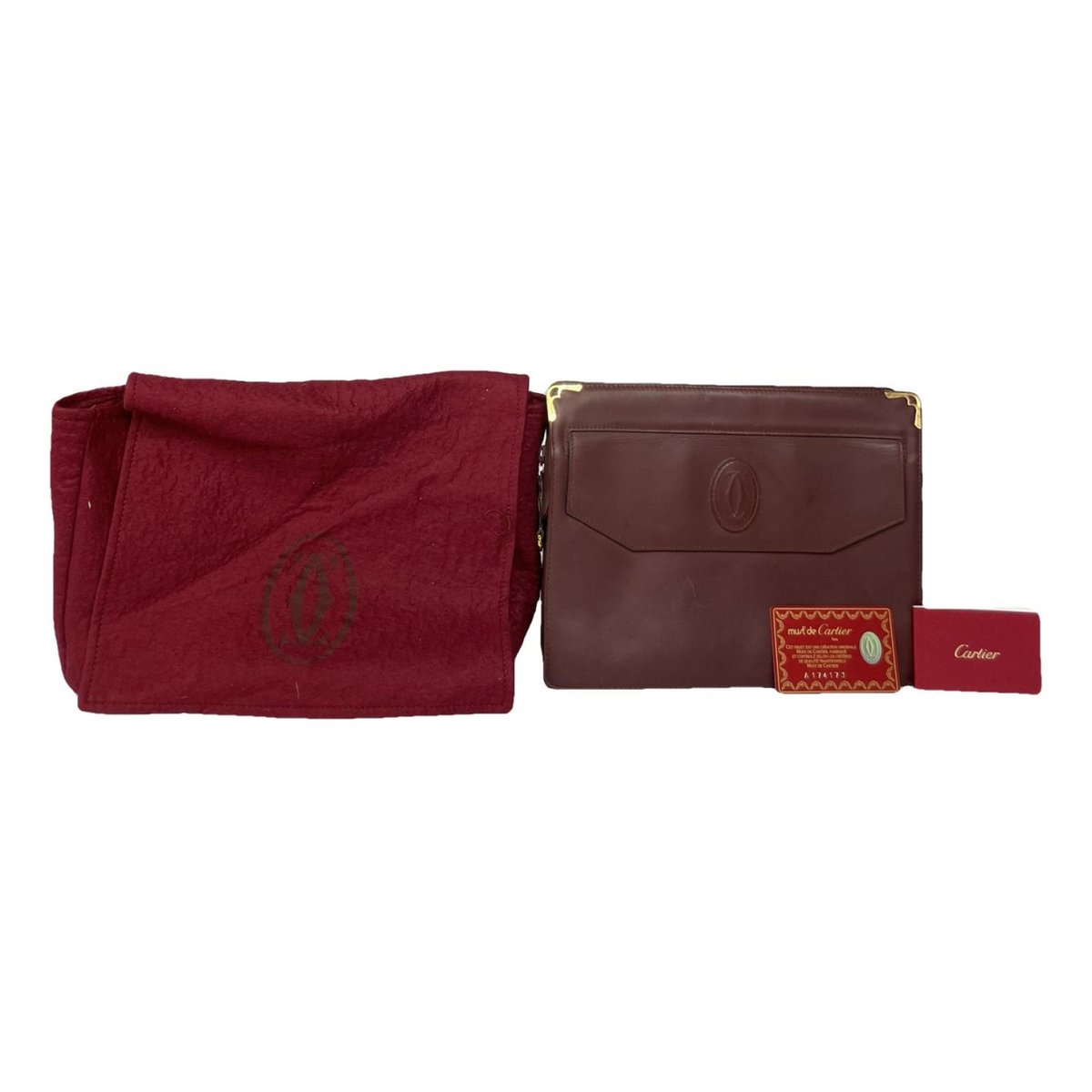 C patent leather clutch bag