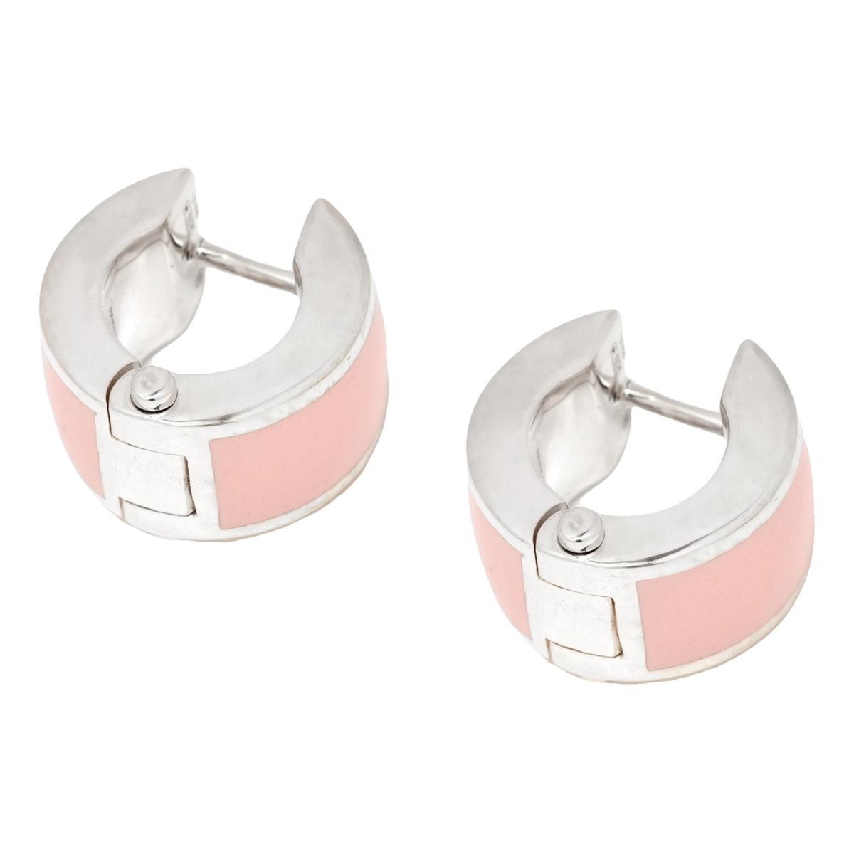 Bolt silver earrings