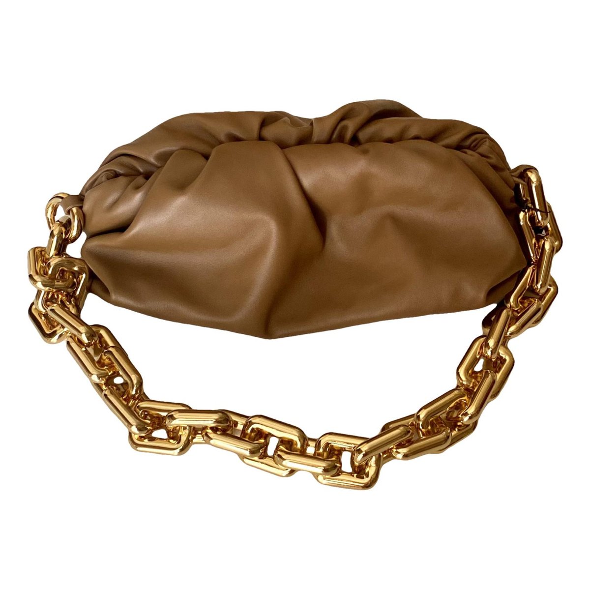 Pouch leather clutch bag
