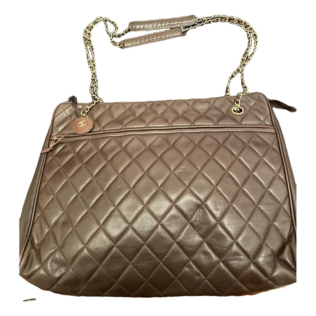 Grand shopping leather tote