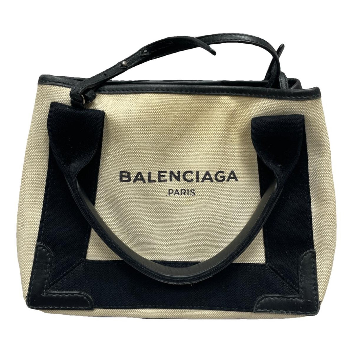 Navy cabas cloth tote