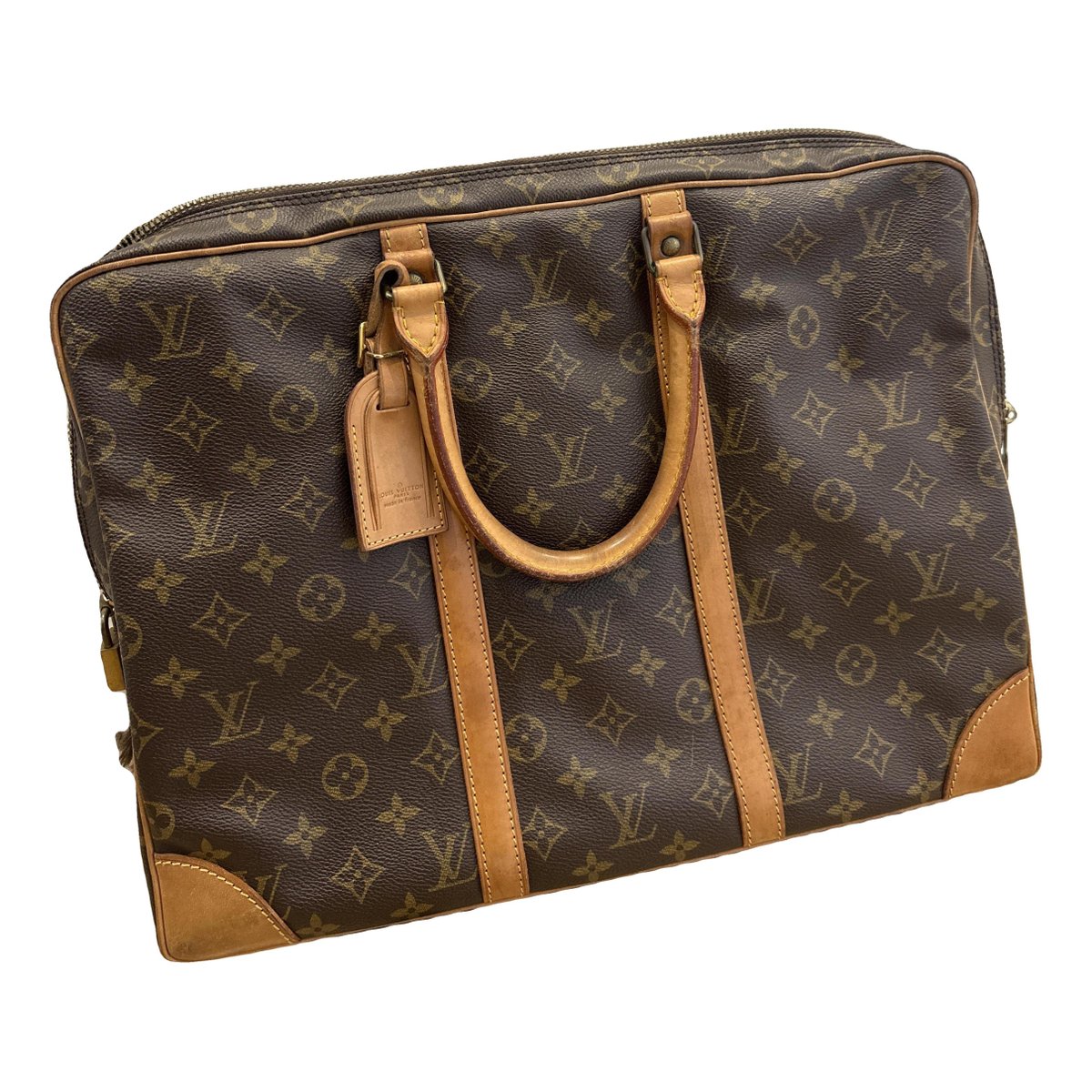 Porte Documents Voyage leather handbag