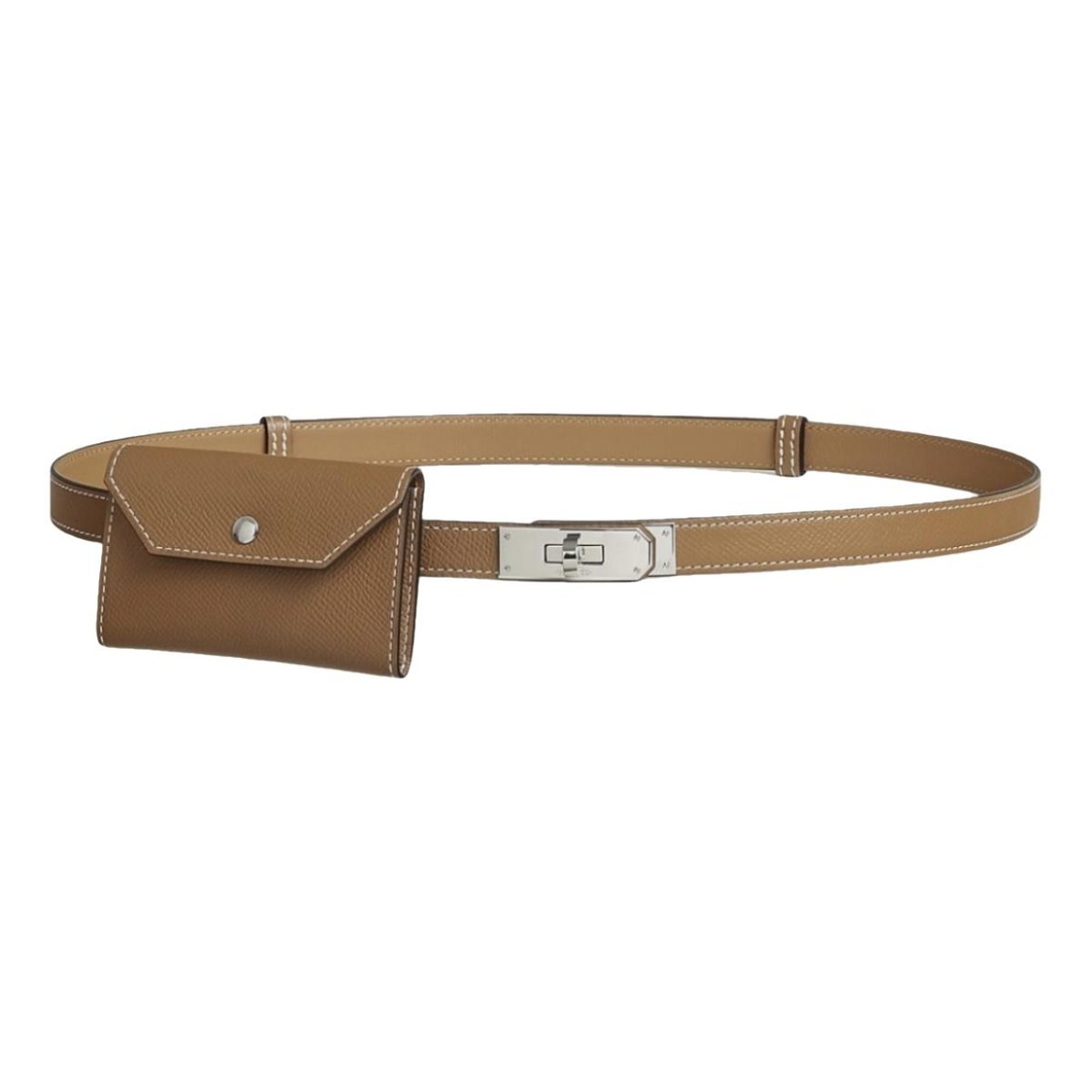 Kelly Pocket leather belt