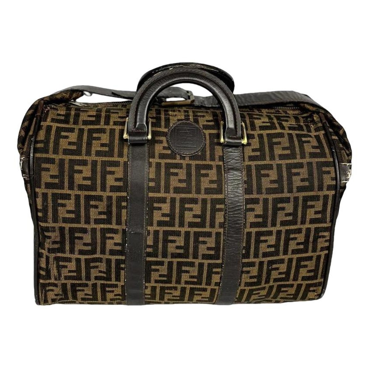 Baguette Chain leather bowling bag