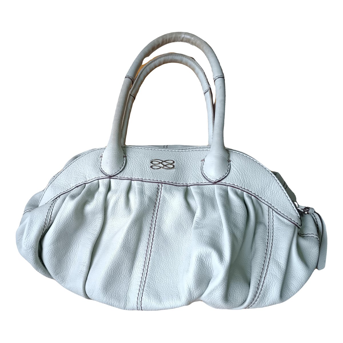 Gousset leather handbag