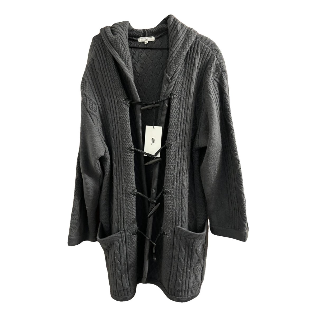 VLogo wool cardigan