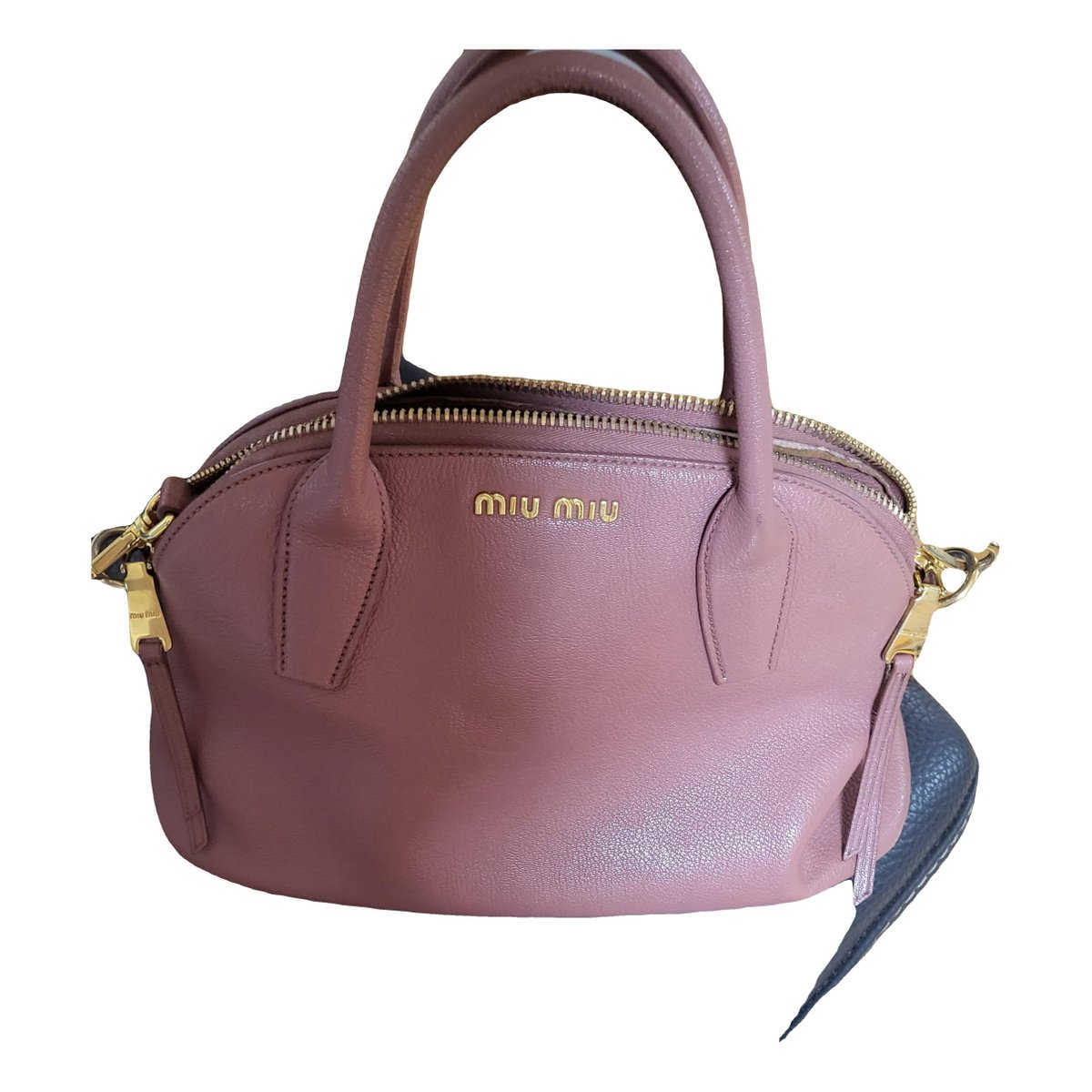 Madras leather handbag