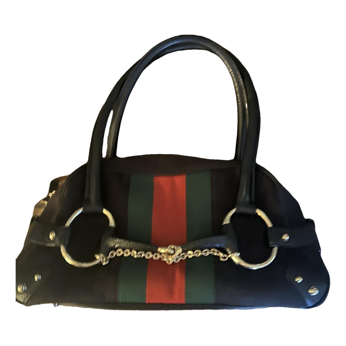 Horsebit Chain leather handbag