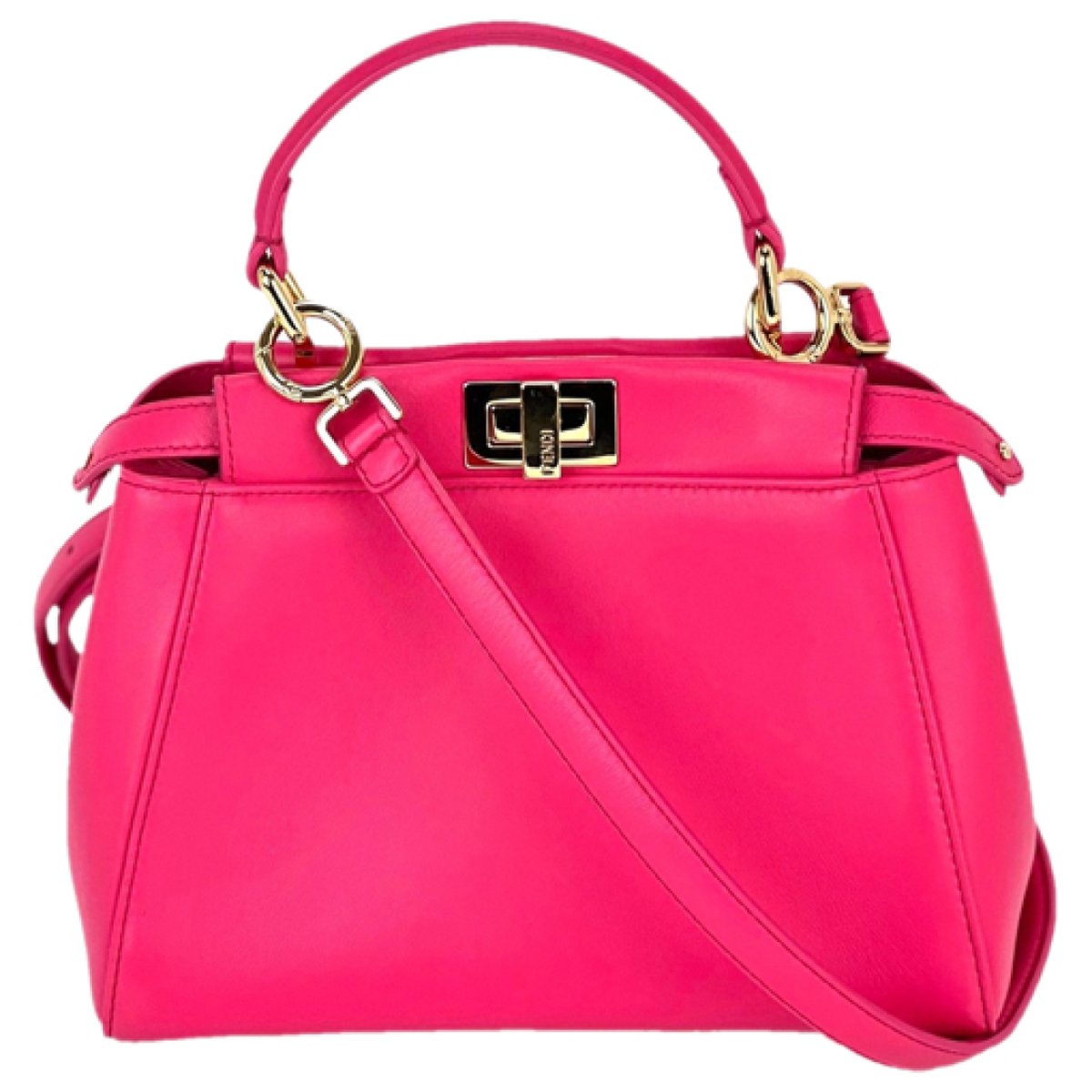 Peekaboo leather handbag