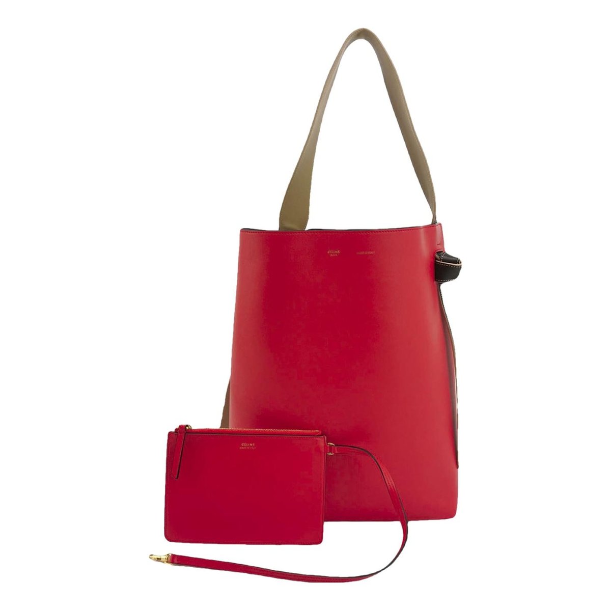 Twisted leather tote