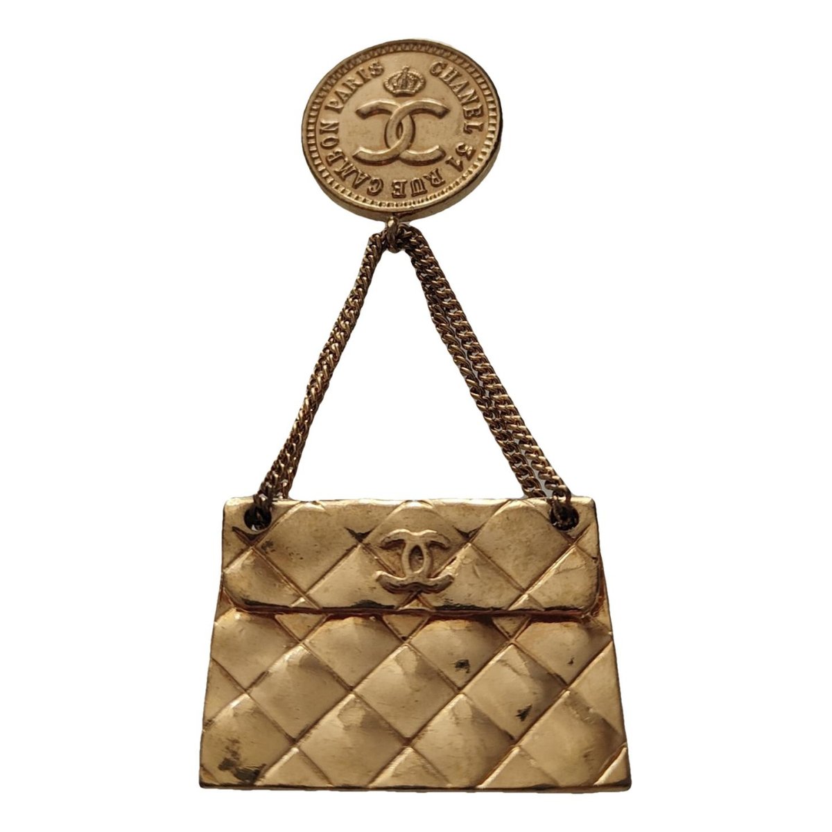 Matelassé pin & brooche