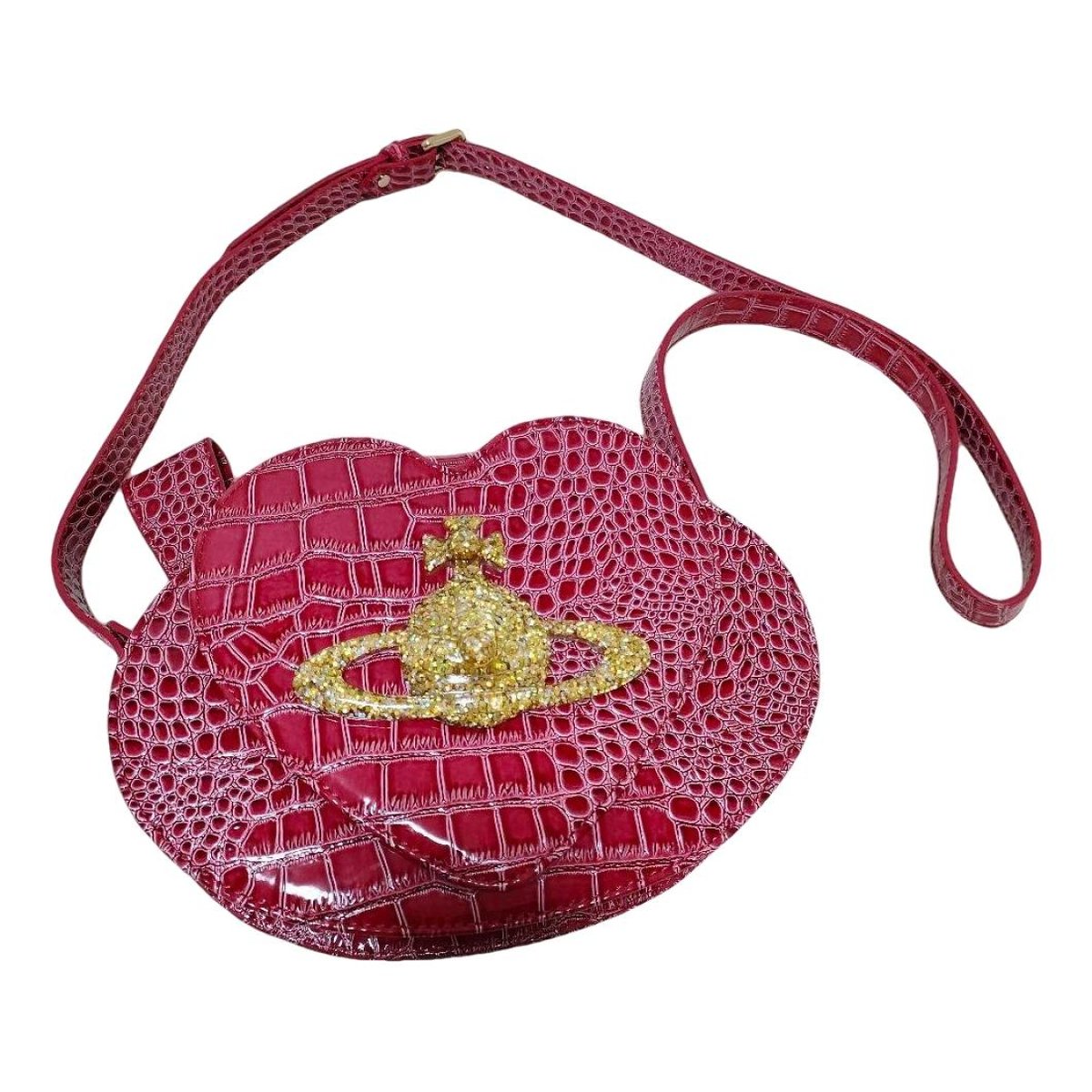 Chancery Heart patent leather handbag
