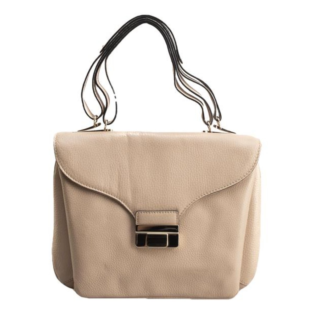 All over chain leather bag