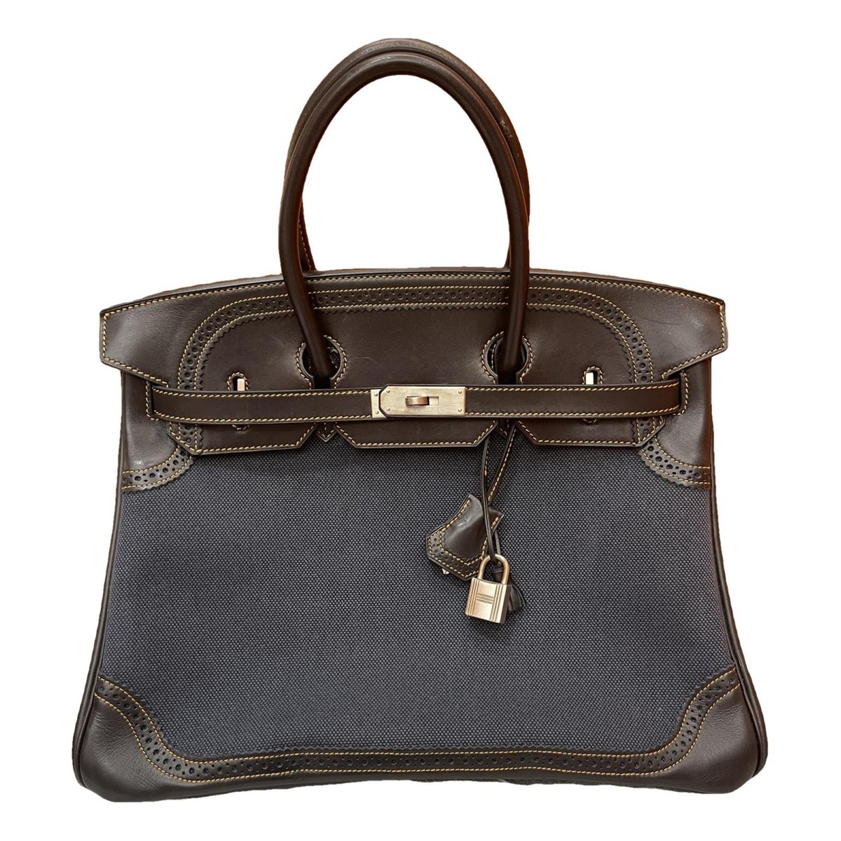 Birkin 35 cloth handbag