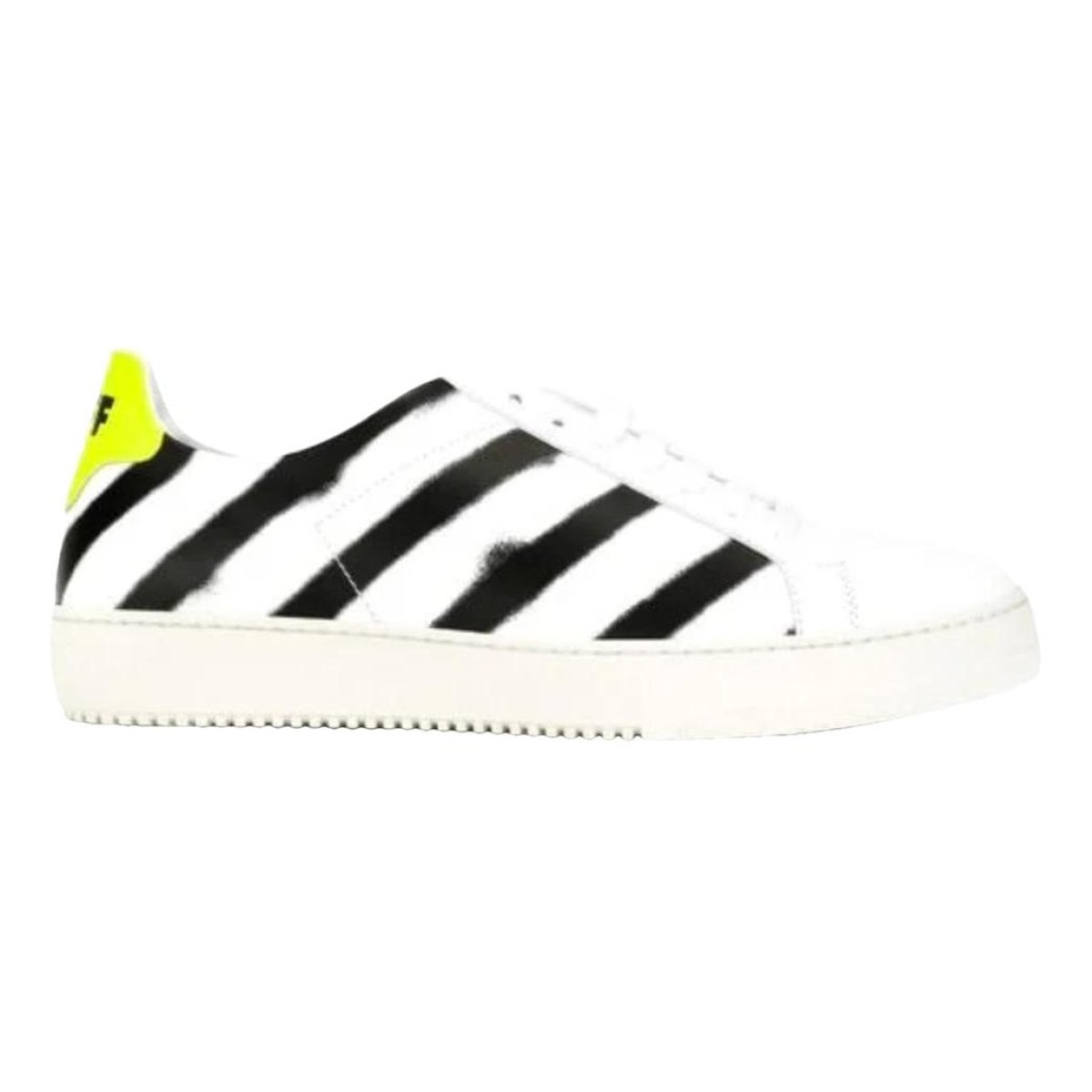 Diagonals leather trainers