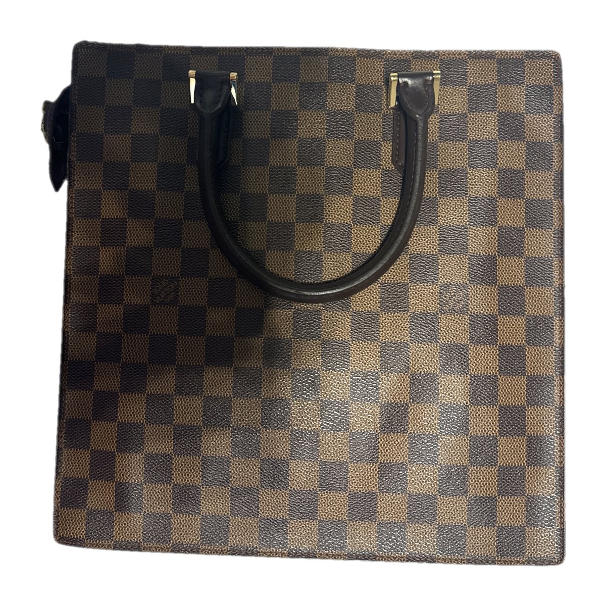 Plat leather handbag