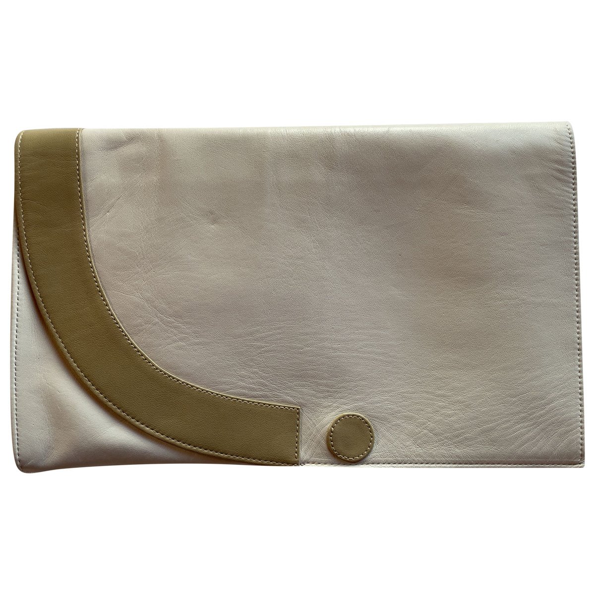 Leather clutch bag