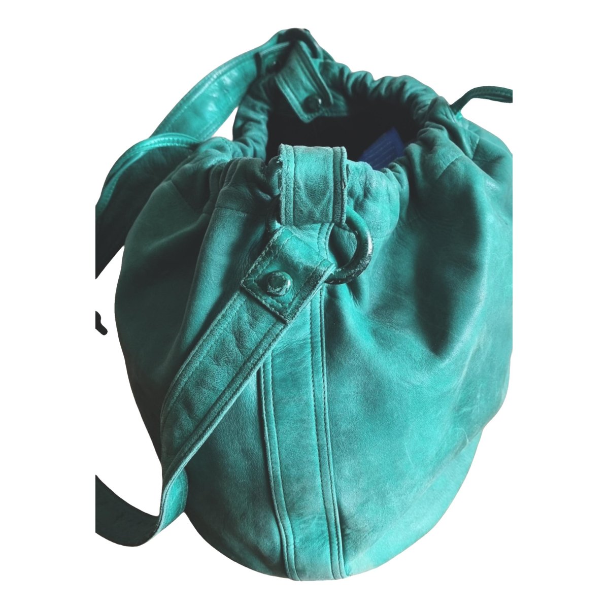 Twist leather handbag