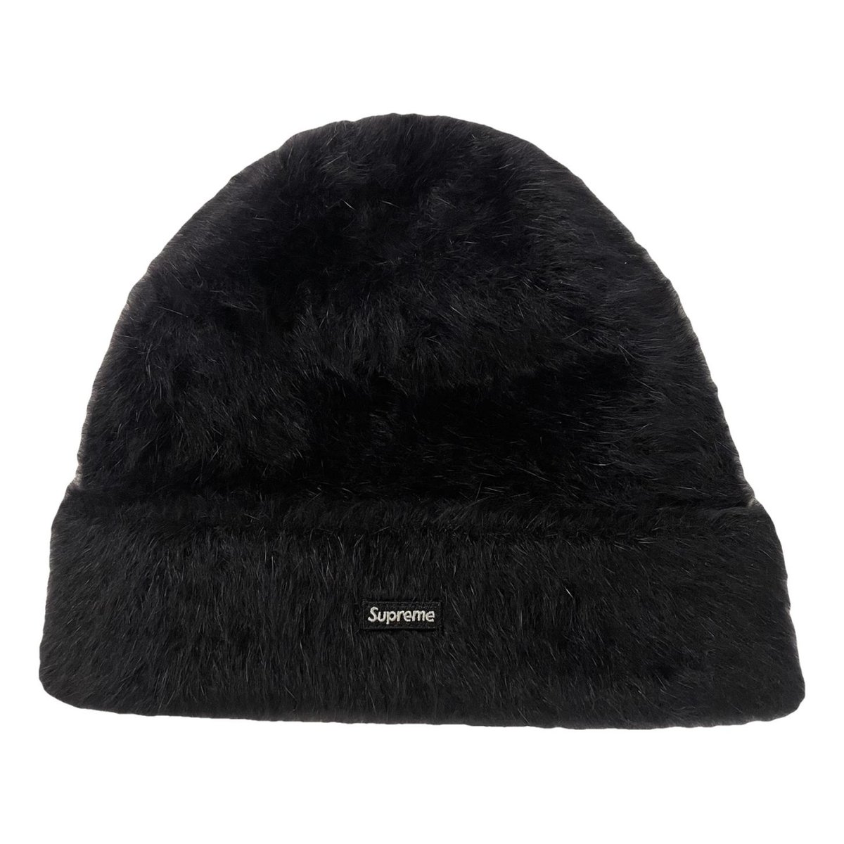Box Logo faux fur beanie