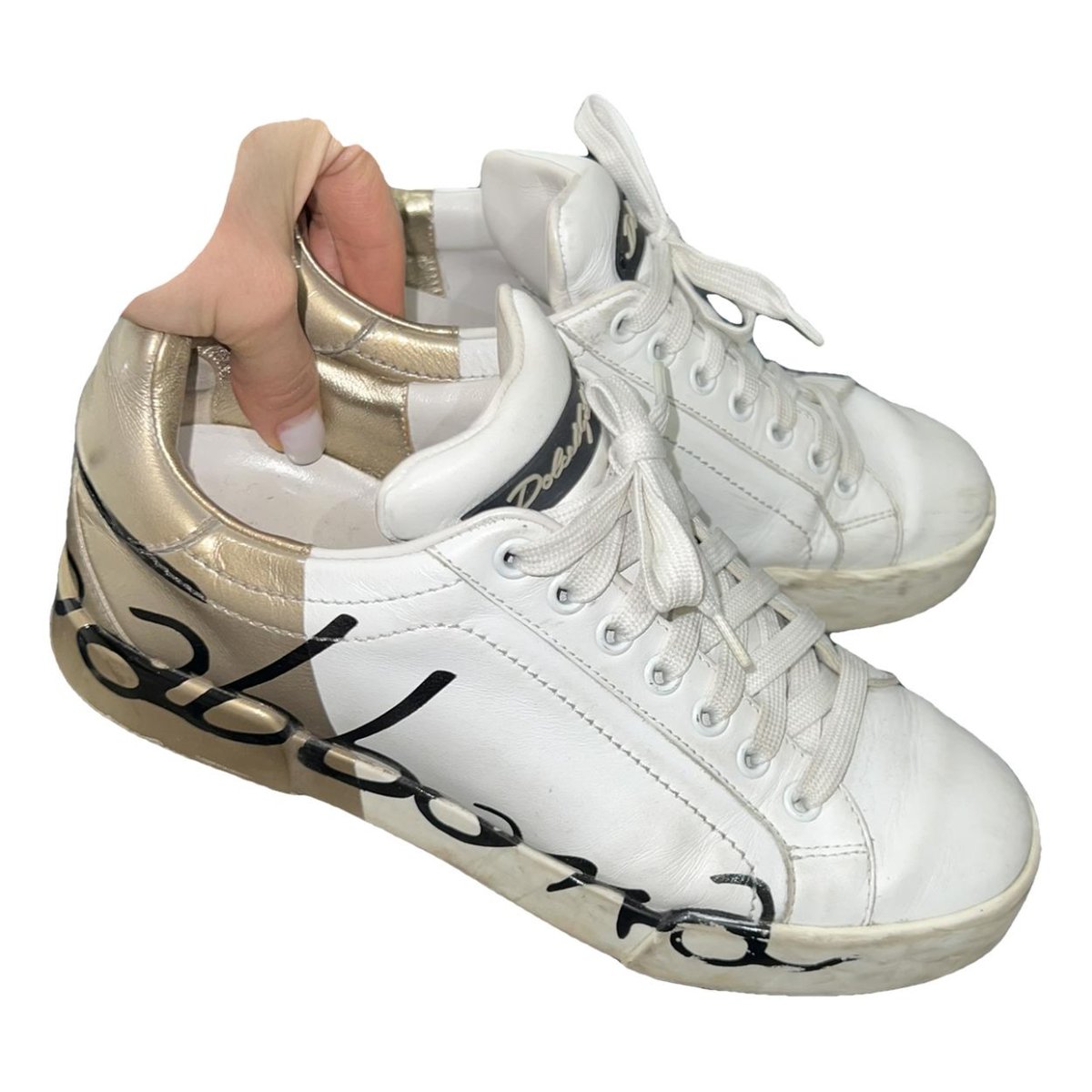 Portofino patent leather trainers