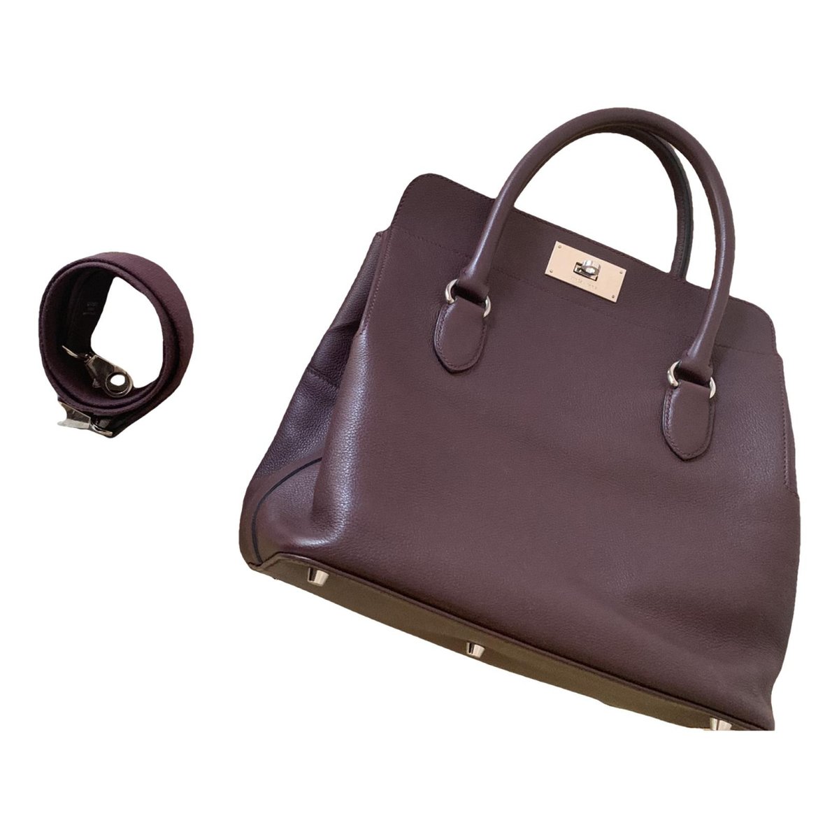 Toolbox leather handbag