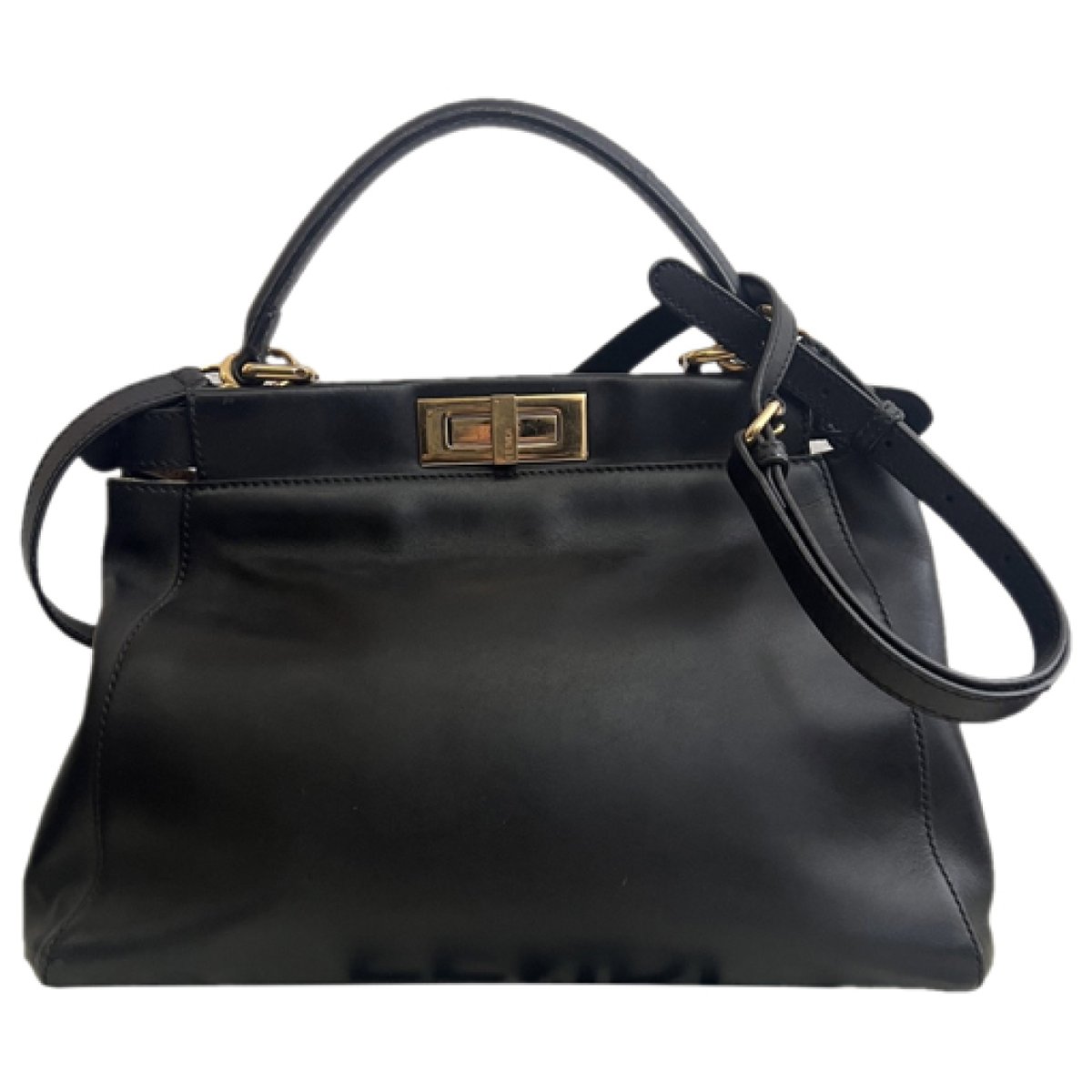 Peekaboo leather handbag