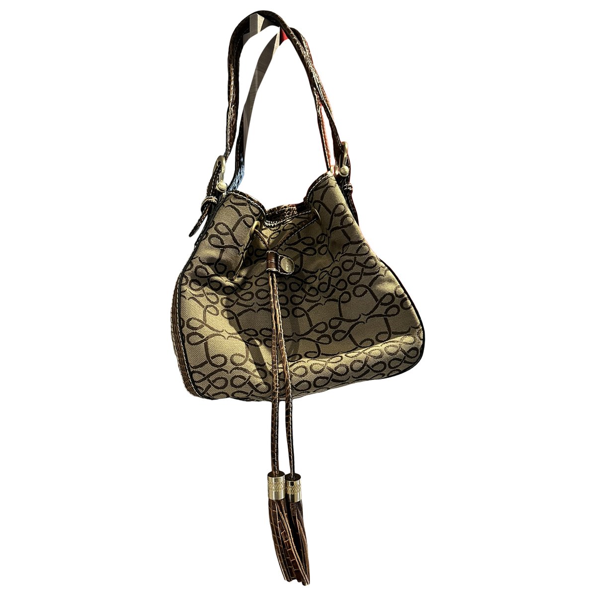Daligramme leather handbag