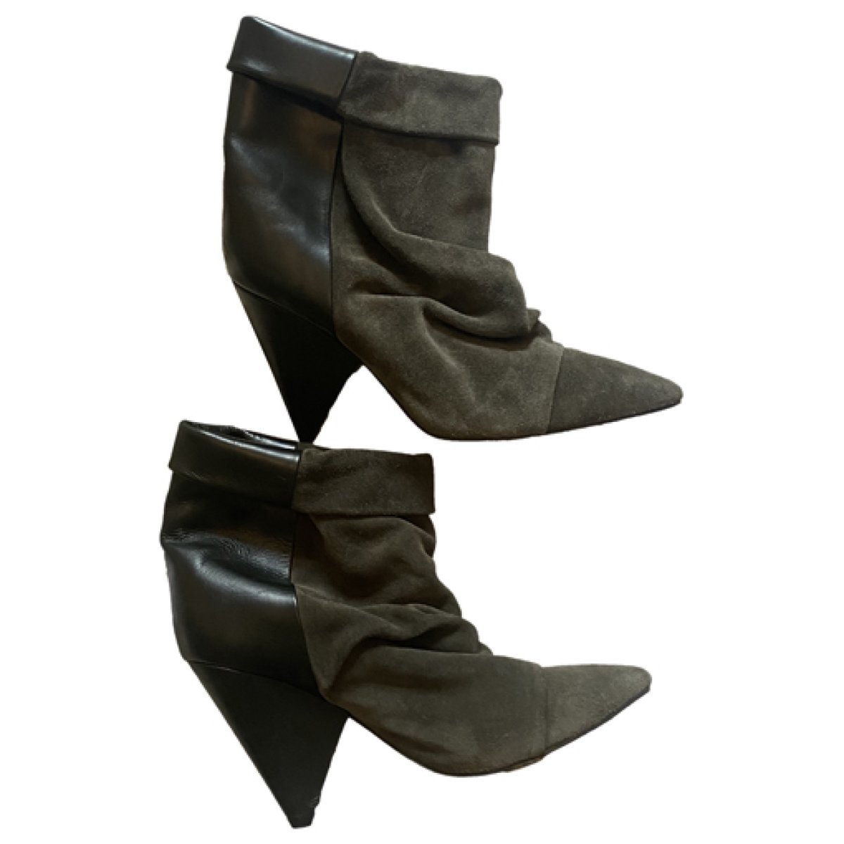 Luliana leather western boots
