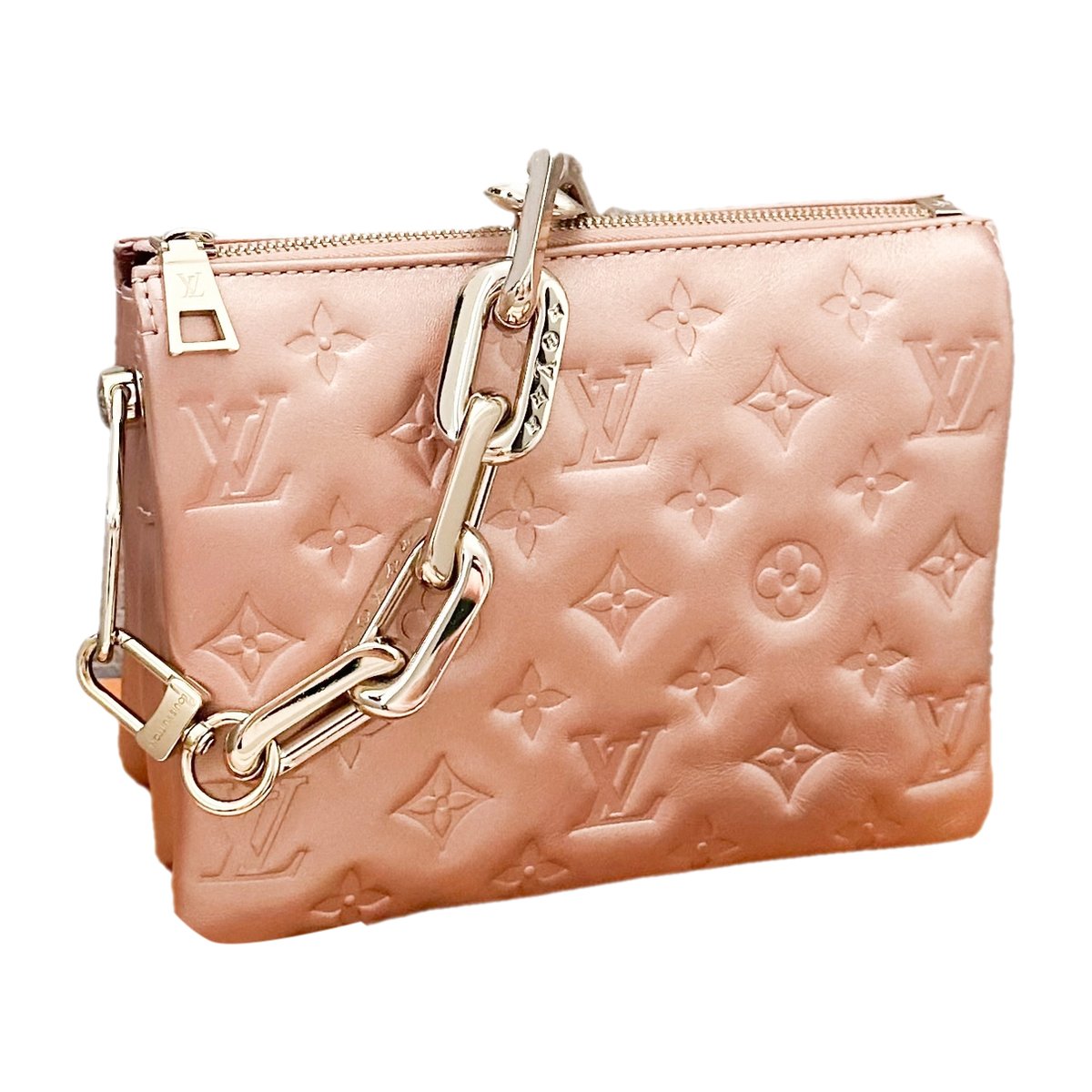 Coussin leather crossbody bag