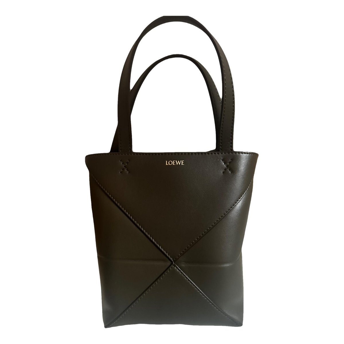 Puzzle Fold leather tote