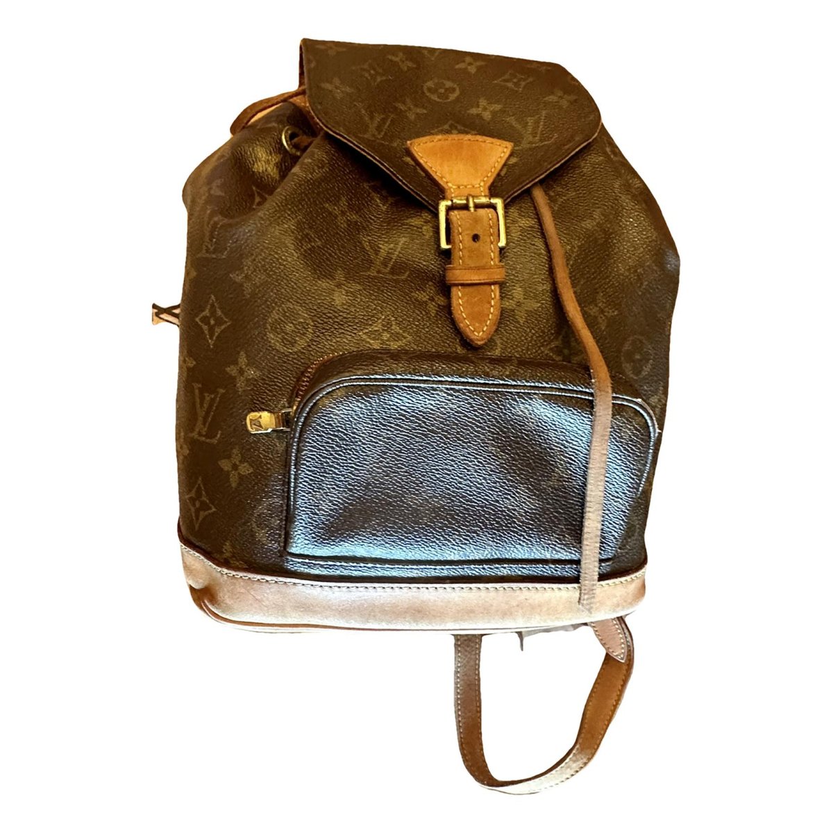 Montsouris Vintage leather backpack