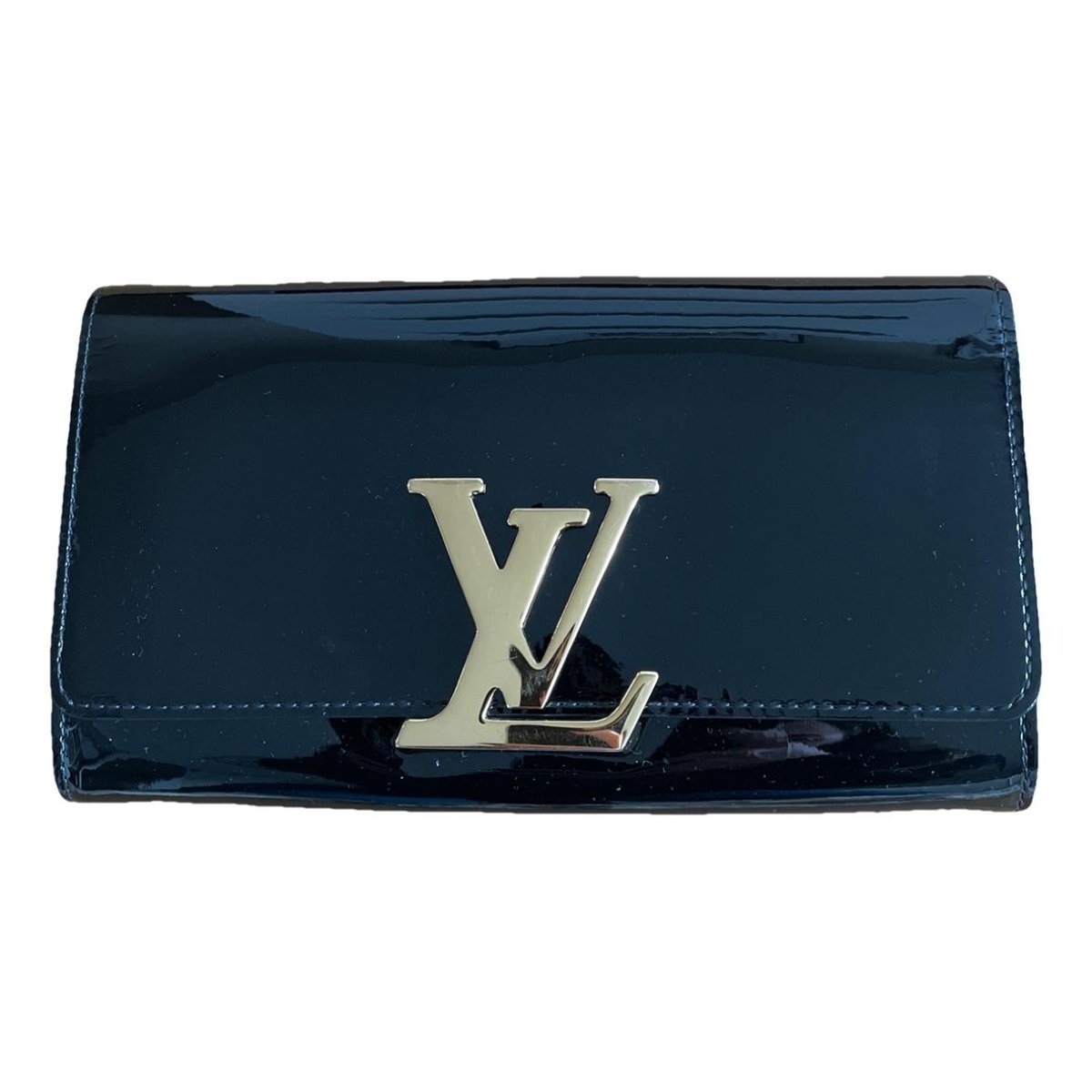 Louise patent leather clutch bag