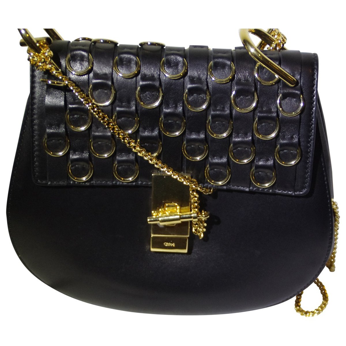 Drew leather handbag