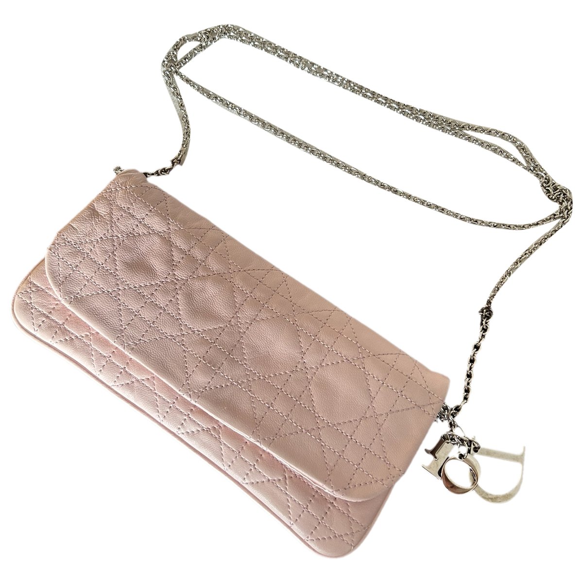 Lady Dior Wallet On Chain leather crossbody bag