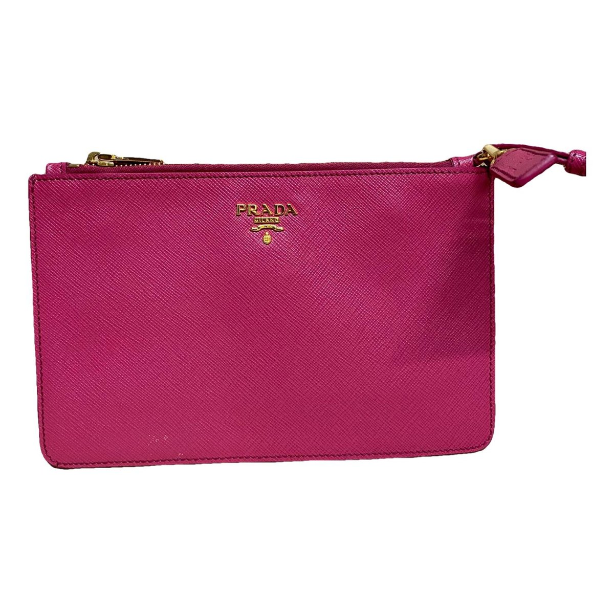 Light Frame leather clutch bag