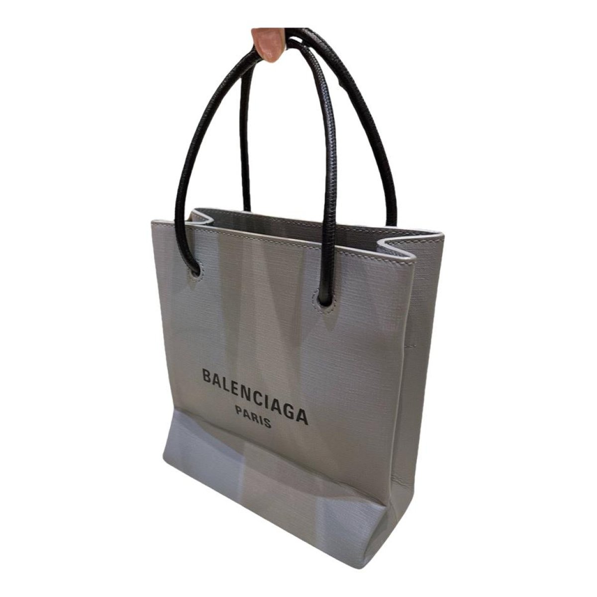 Shopping North South leather crossbody bag
