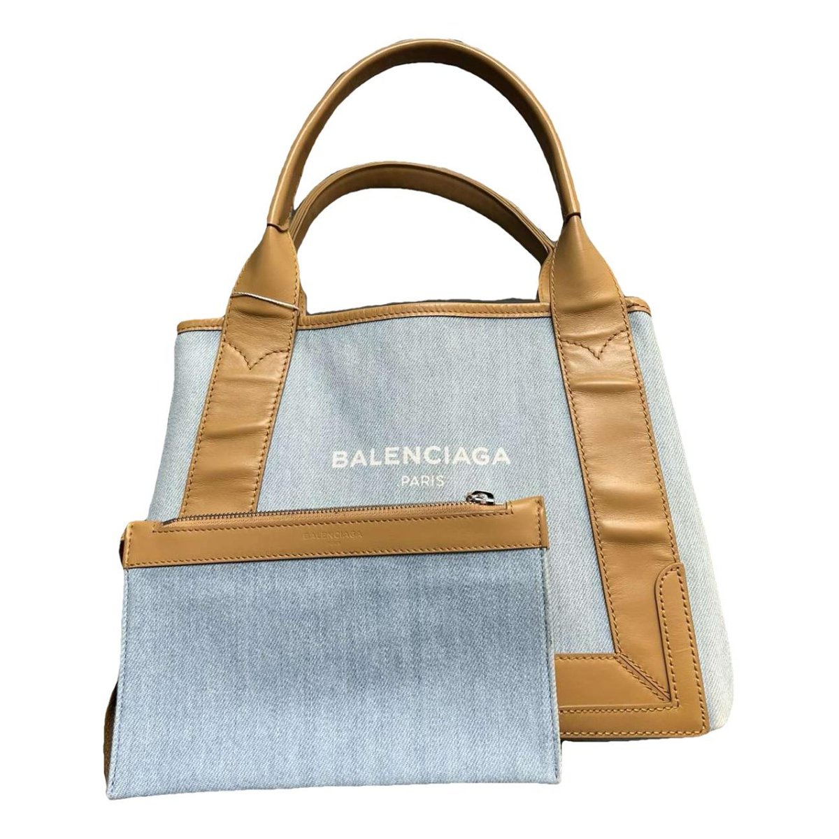 Navy cabas tote