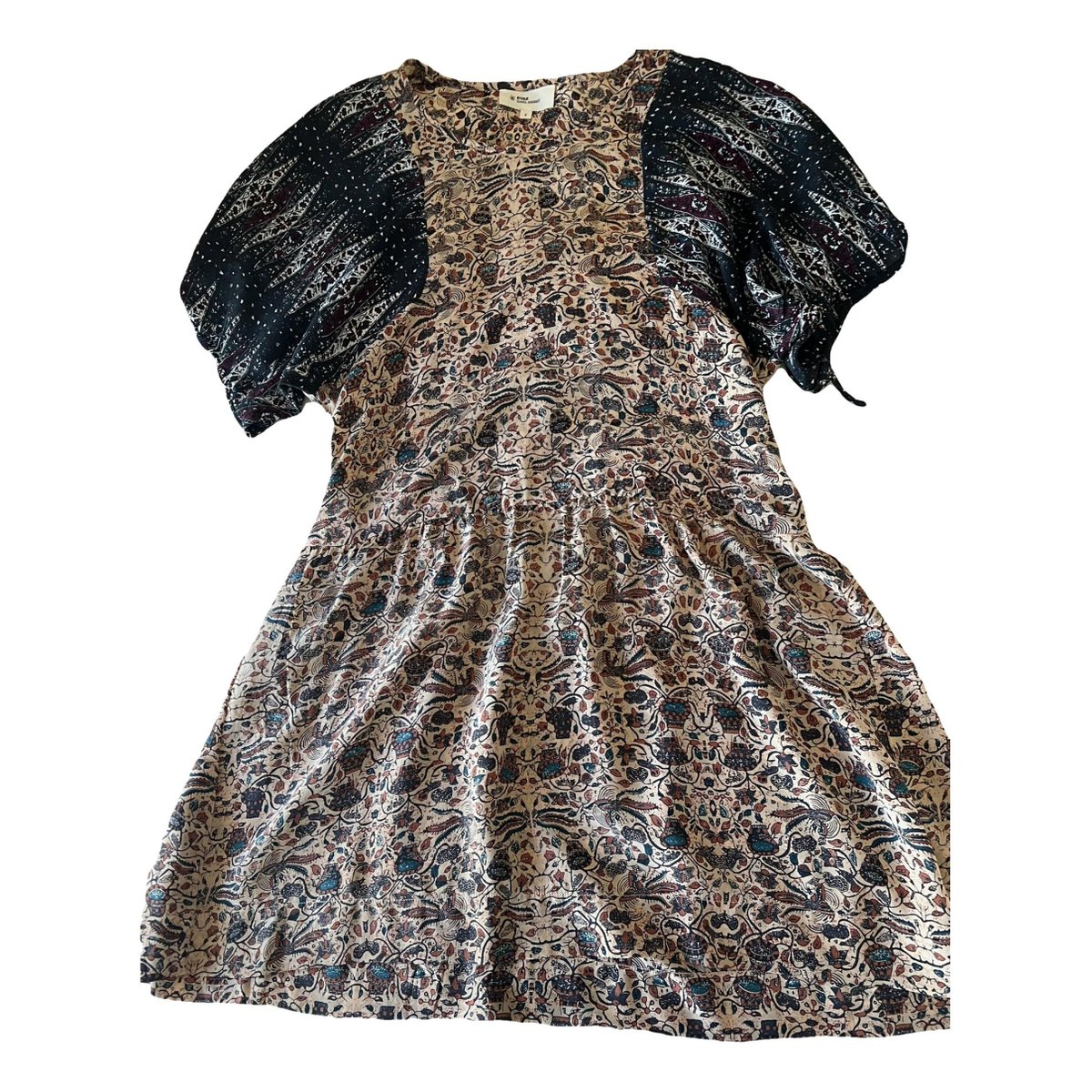 Galia silk mid-length dress