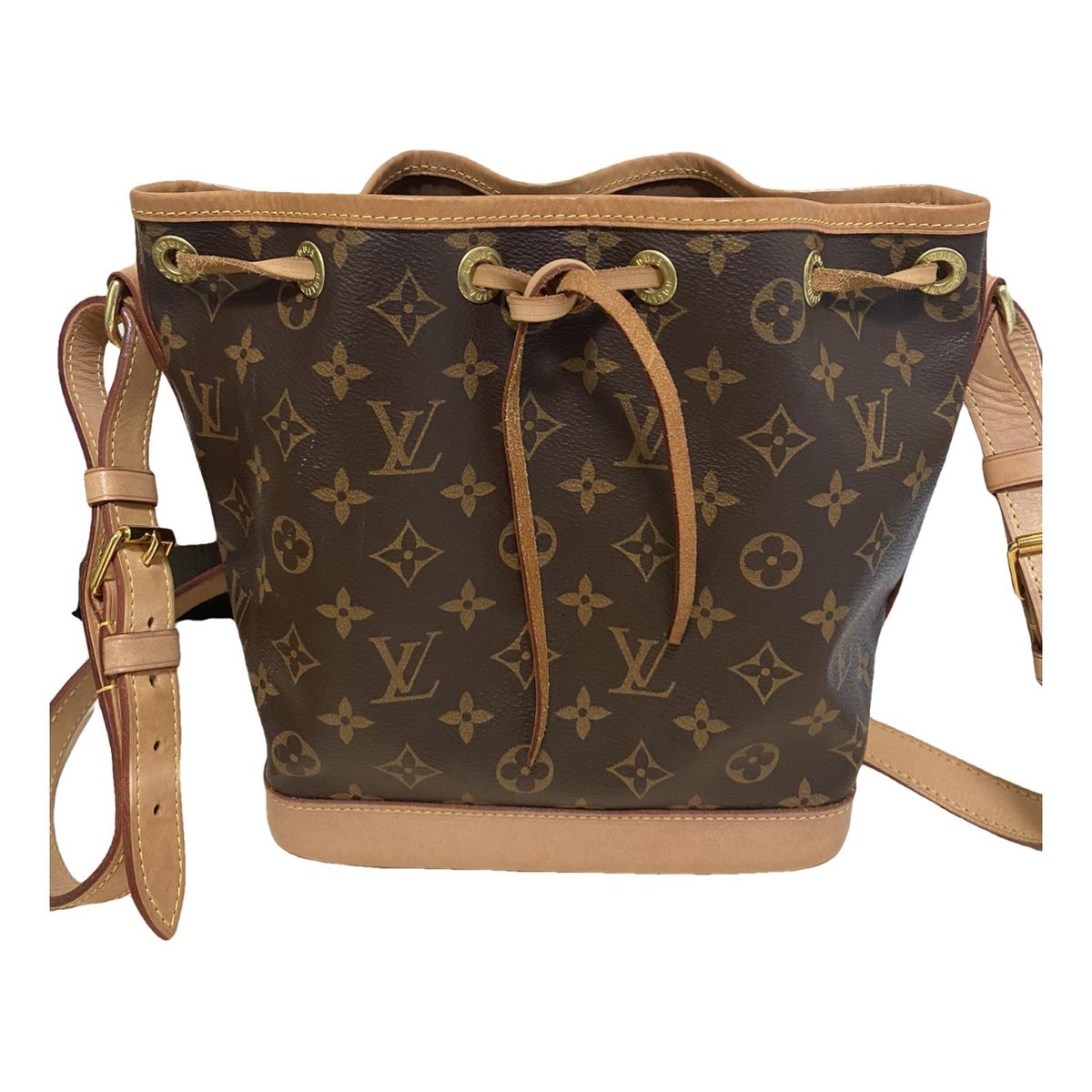Nano Noé leather crossbody bag