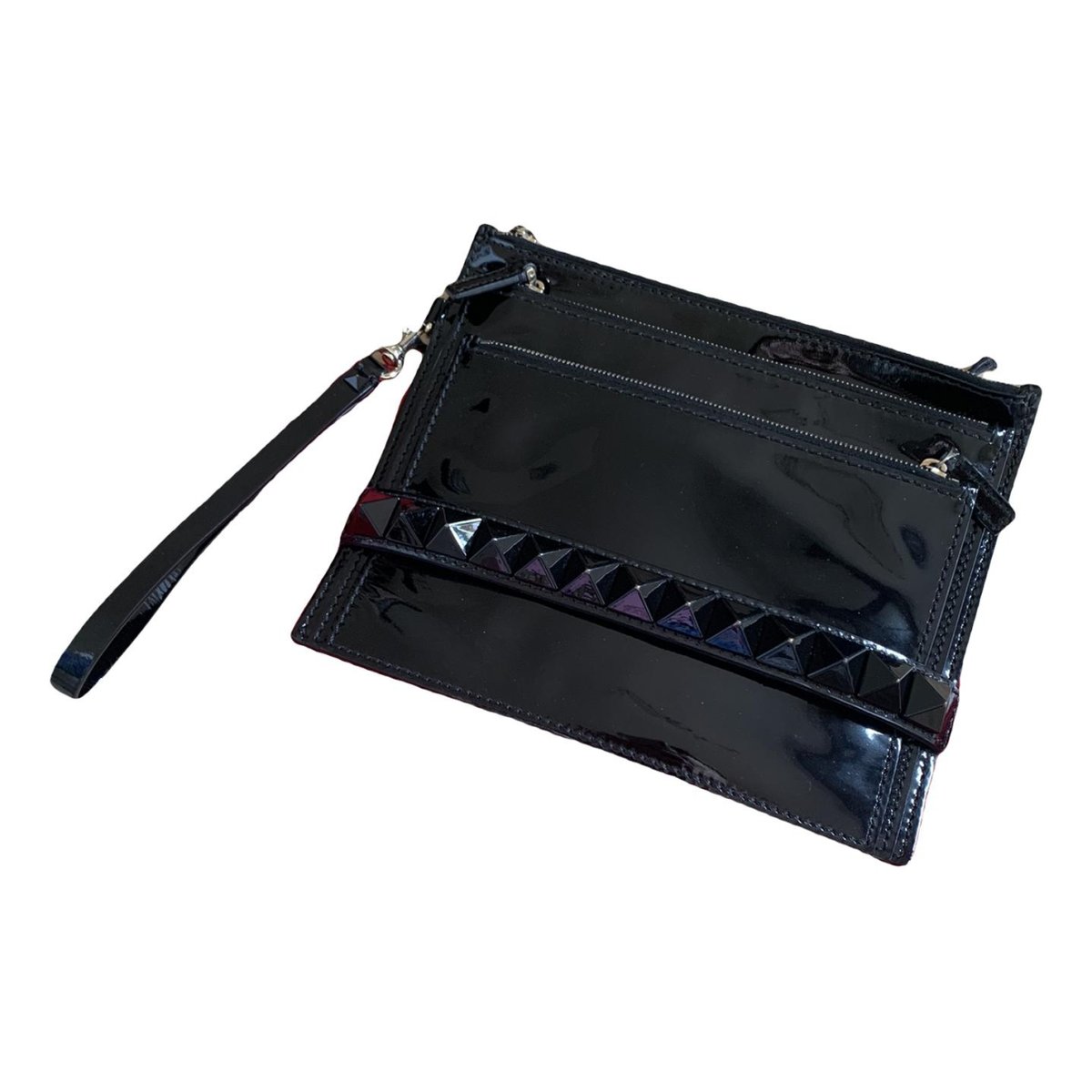 Rockstud spike vinyl handbag